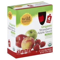 Wild Harvest Organic Strawberry Applesauce