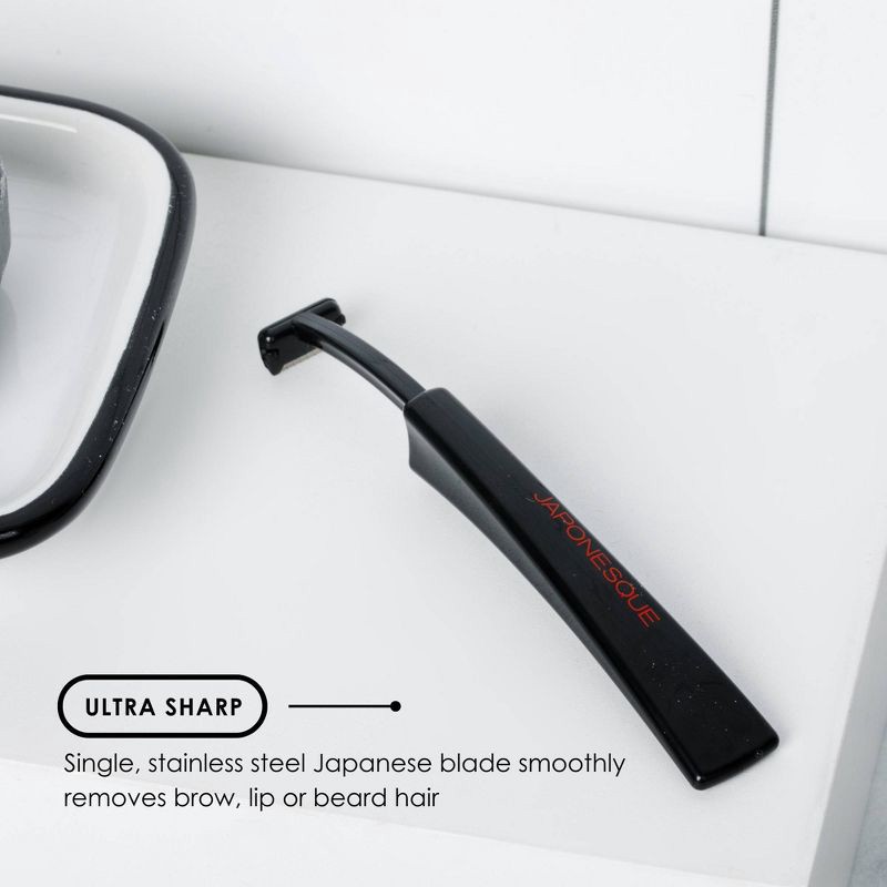 slide 4 of 6, JAPONESQUE Beard & Brow Touch Up T-Razor - 3ct, 3 ct