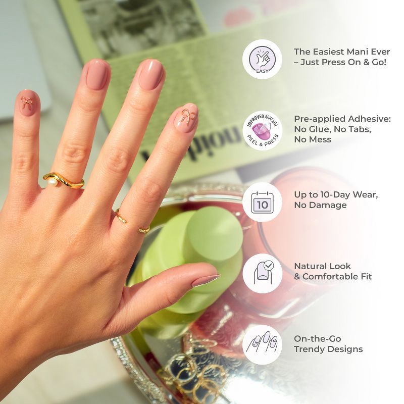 slide 7 of 11, imPRESS Press-On Manicure Fake Nails - Fearless - 33ct, 33 ct