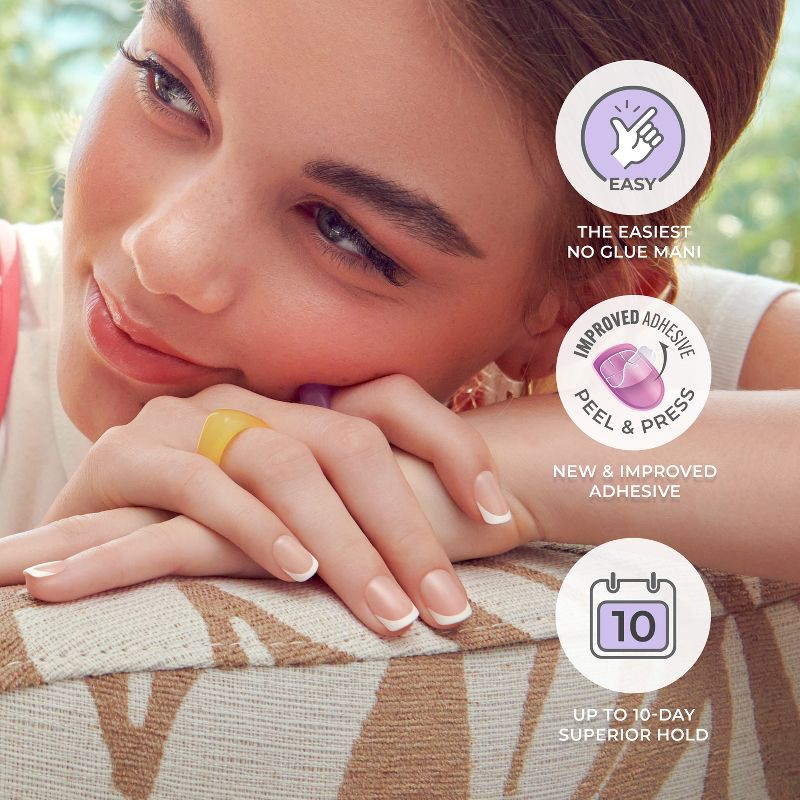 slide 7 of 11, KISS Products imPRESS Press-On Manicure Fake Nails - Snooze - 33ct, 33 ct