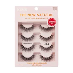 KISS Products The New Natural False Eyelashes - Pearl Earring - 4ct