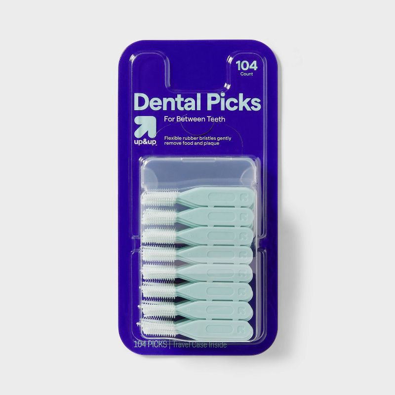 slide 1 of 3, Dental Picks - 104ct - Trial Size - up&up™, 104 ct