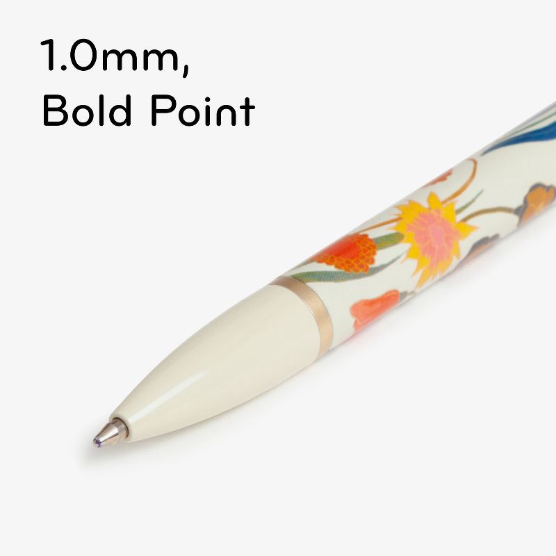 slide 4 of 9, U Brands 3pk Ballpoint Pens Black Ink Monterey Botanical Studies, 3 ct