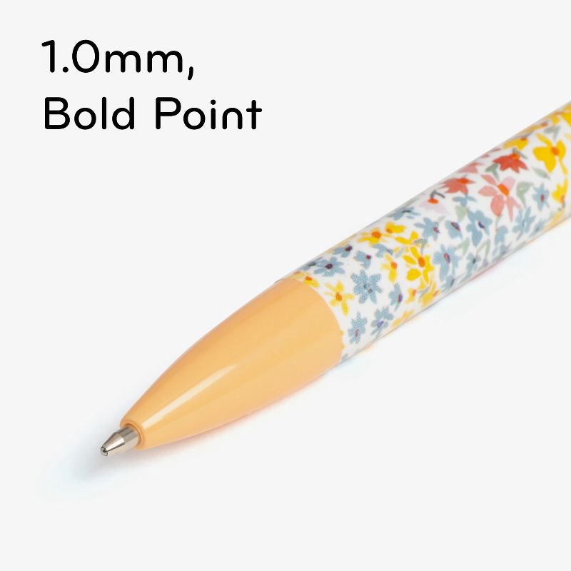 slide 4 of 9, U Brands 6pk Ballpoint Pens Black Ink Laguna Bountiful Bouquet, 6 ct