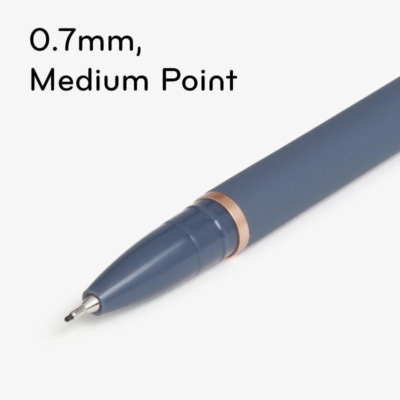 slide 4 of 9, U Brands 3pk Felt Pens Black Ink Soft Touch Catalina Celestial Bohemia Hues: 0.7mm Non-Toxic Felt Tip Pens, Stationery Set, 3 ct