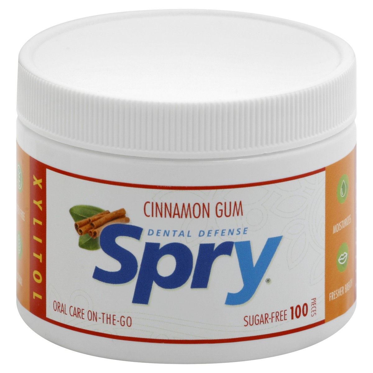 slide 5 of 8, Spry Sugar Free Cinnamon Chewing Gum, 100 ct