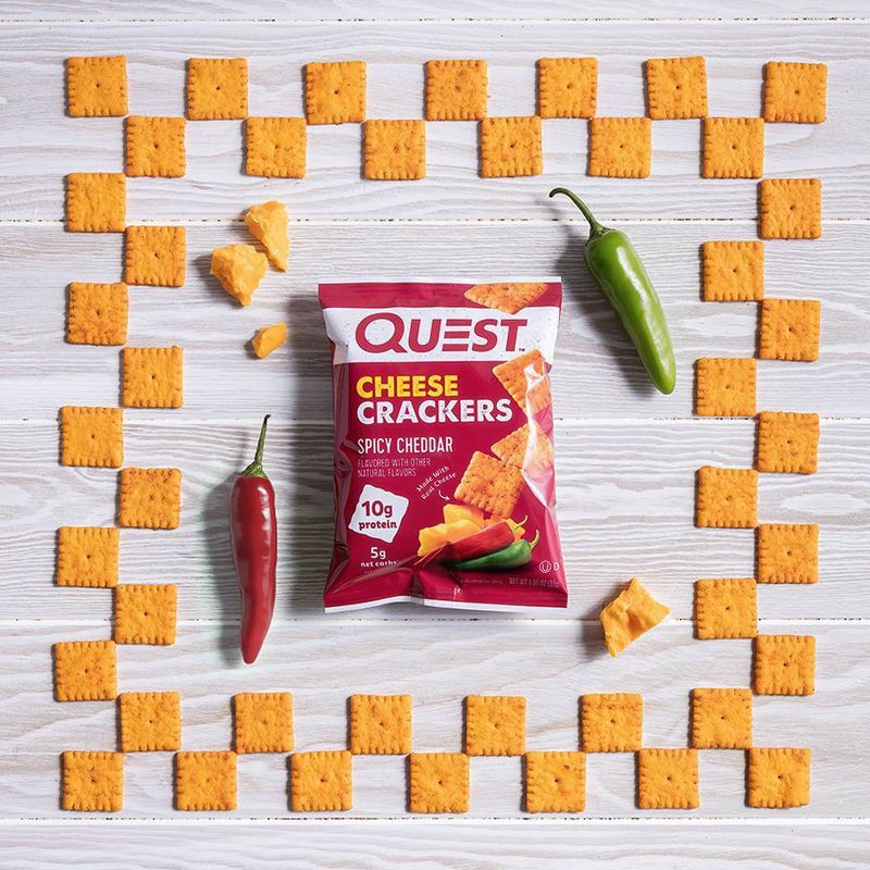 slide 7 of 9, Quest Nutrition Crackers - Spicy Cheddar - 4pk/4.23oz, 4 ct, 4.23 oz