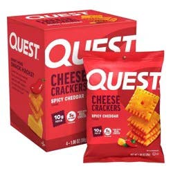 Quest Nutrition Crackers - Spicy Cheddar - 4pk/4.23oz