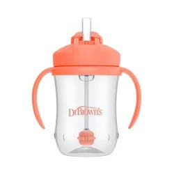 Dr. Brown's Milestones 9 fl oz Baby's First Straw Cup - Coral