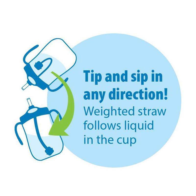 slide 5 of 10, Dr. Brown's Milestones 9 fl oz Baby's First Straw Cup - Sage, 9 fl oz