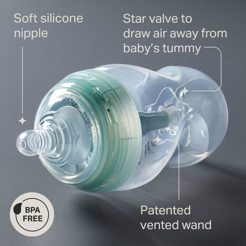 slide 3 of 10, Tommee Tippee Advanced Anti-Colic Baby Bottle Set - 9oz/3pk, 3 ct; 9 oz