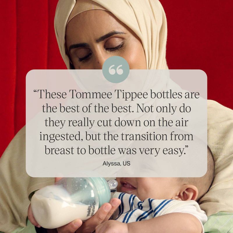 slide 8 of 10, Tommee Tippee Advanced Anti-Colic Baby Bottle Set - 9oz/3pk, 3 ct; 9 oz