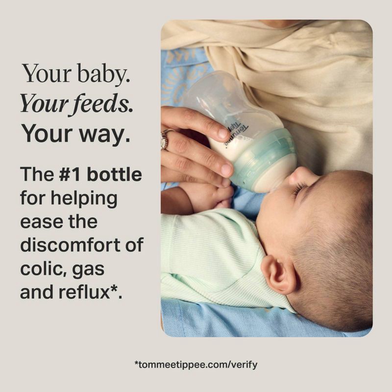 slide 10 of 10, Tommee Tippee Advanced Anti-Colic Baby Bottle Set - 9oz/3pk, 3 ct; 9 oz