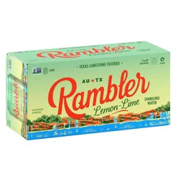 Rambler Sparkling Water Rambler Lemon Lime Sparkling Water - 8pk/12 fl oz Cans