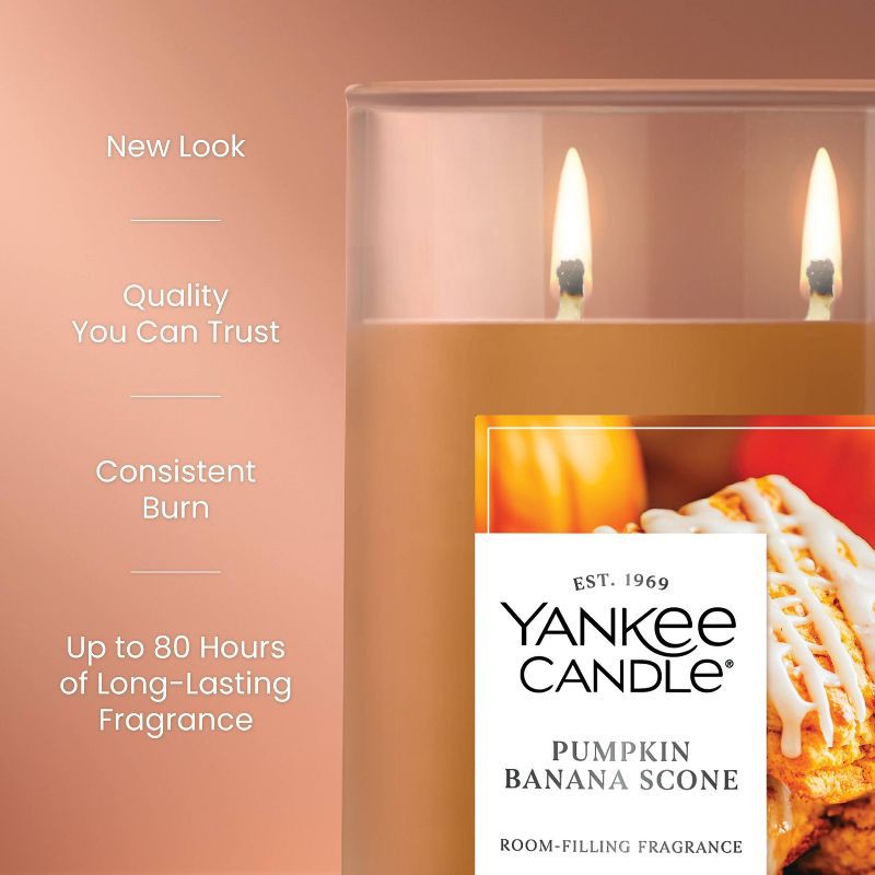 slide 3 of 9, 20oz Signature Tumbler Pumpkin Banana Scone - Yankee Candle, 20 oz