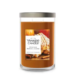 20oz Signature Tumbler Pumpkin Banana Scone - Yankee Candle: Hand-Poured Glass Jar, Plant-Based Wax, 2 Wicks, 65hr Burn