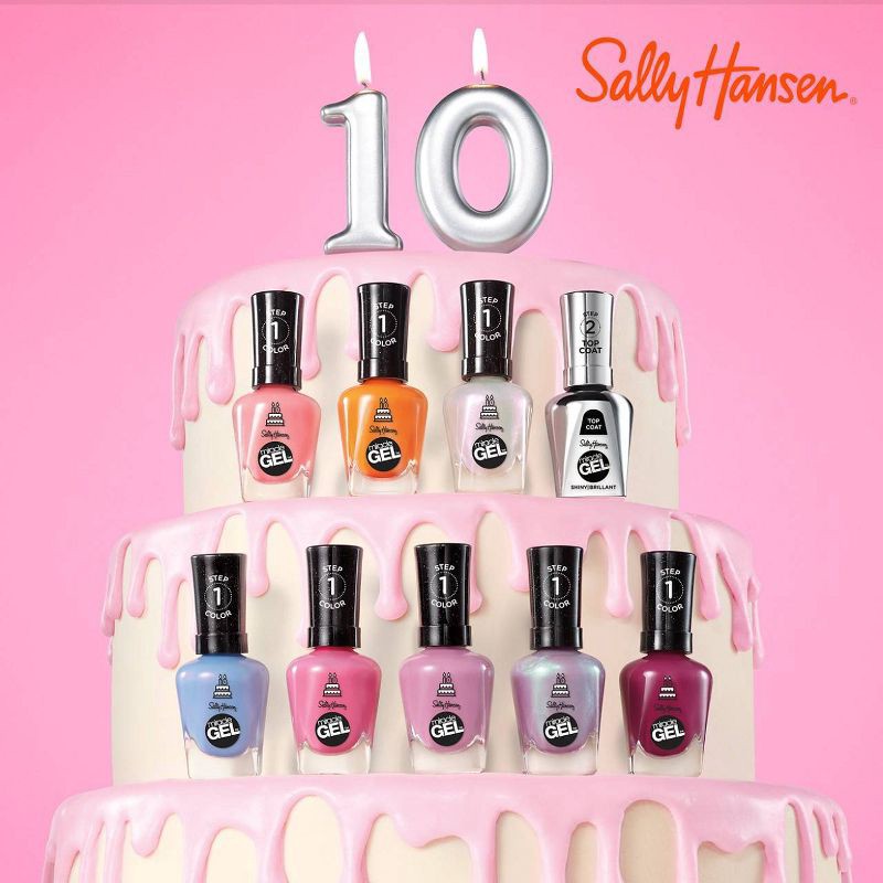 slide 10 of 10, Sally Hansen Miracle Gel Nail Polish - 628 It's Sherbert Day - 0.5 fl oz, 0.5 fl oz