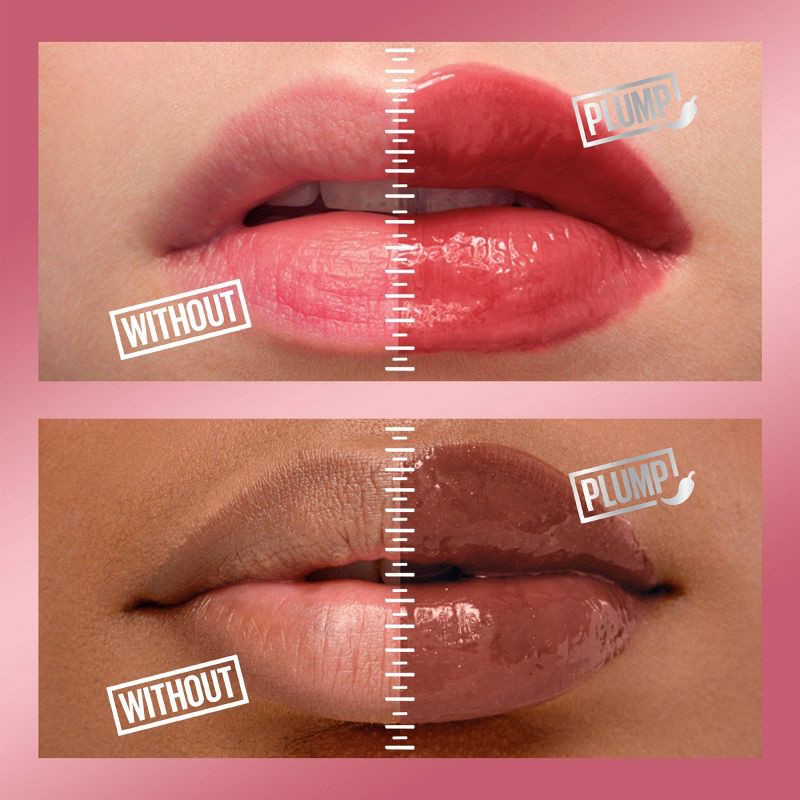 slide 4 of 6, Maybelline Lifter Gloss Lifter Plump Lip Plumper Gloss with Maxi-Lip - 008 Hot Honey - 0.18 fl oz, 0.18 fl oz