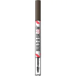 Maybelline Build-A-Brow 2-in-1 Eyebrow Pen & Sealing Waterproof Eyebrow Gel - Black Brown - 0.05 fl oz