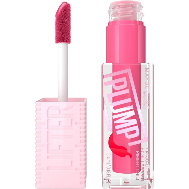 slide 1 of 6, Maybelline Lifter Gloss Lifter Plump Lip Plumper Gloss with Maxi-Lip - 003 Pink Sting - 0.18 fl oz, 0.18 fl oz