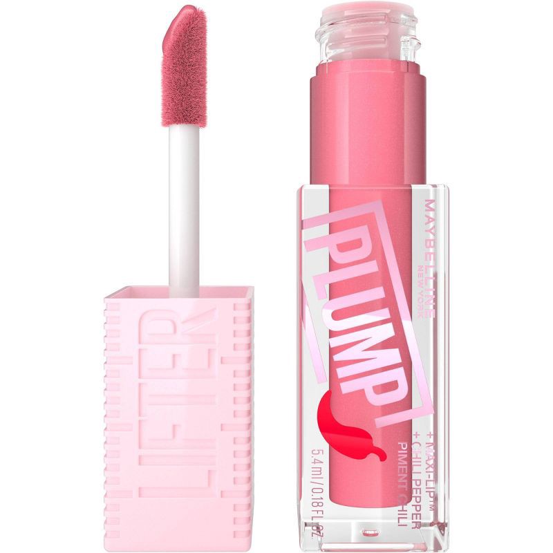 slide 1 of 6, Maybelline Lifter Gloss Lifter Plump Lip Plumper Gloss with Maxi-Lip - 001 Blush Blaze - 0.18 fl oz, 0.18 fl oz