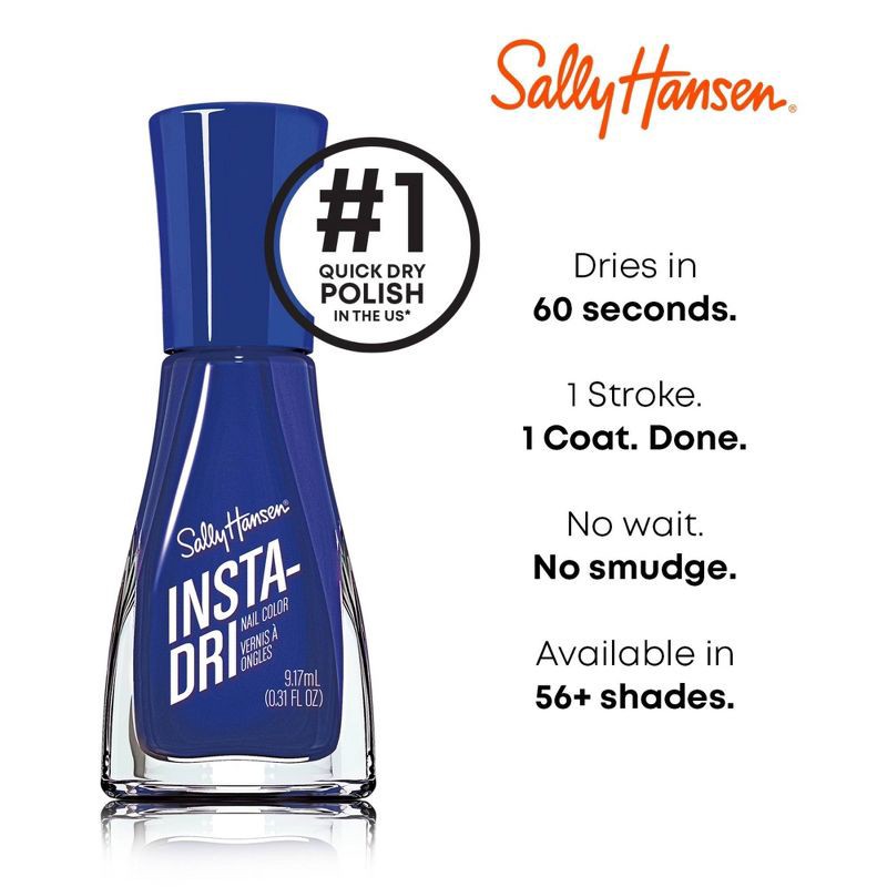 slide 4 of 11, Sally Hansen Insta-Dri Nail Polish - 492 On the Download - 0.31 fl oz, 0.31 fl oz