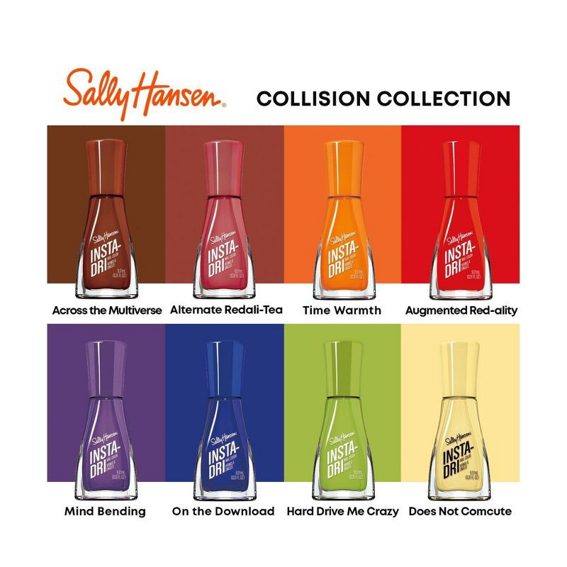 slide 9 of 11, Sally Hansen Insta-Dri Nail Polish - 492 On the Download - 0.31 fl oz, 0.31 fl oz