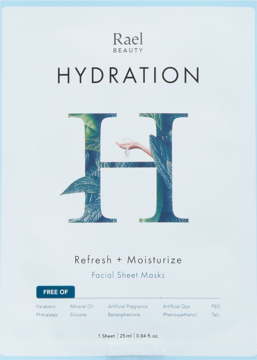 slide 7 of 13, Rael Refresh + Moisturize Hydration Facial Sheet Masks 1 ea, 1 ct
