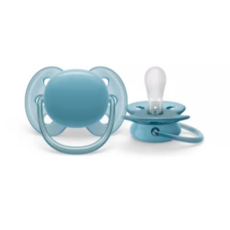 slide 2 of 5, Philips Avent Avent Philips Ultra Soft Pacifier 6-18 Months - Beige/Dawn, Blue/Gray - 2pk, 2 ct