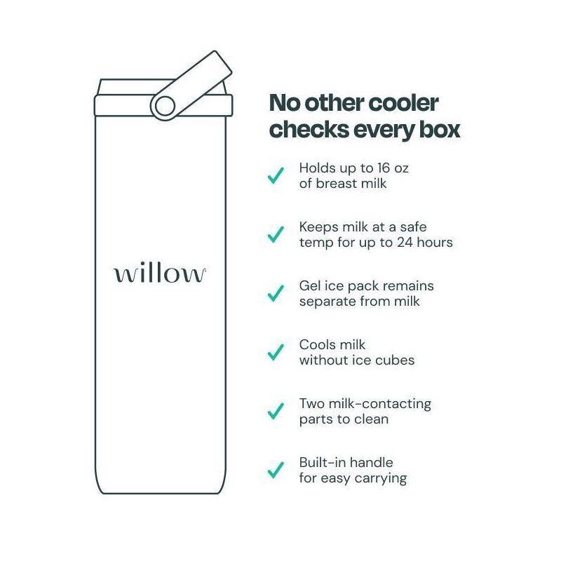 slide 6 of 6, WILLOW Portable Breast Milk Cooler, 1 ct