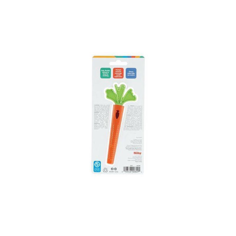 slide 7 of 7, Nuby Tube Carrot Teether, 1 ct
