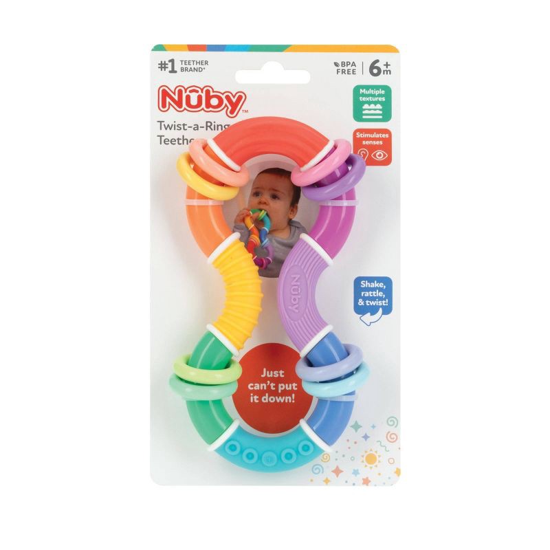 slide 5 of 5, Nuby Twisty Toy Teether, 1 ct