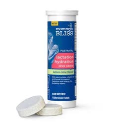 Mommy's Bliss Lactation Hydration Drink Tablets - Lemon Lime - 10ct