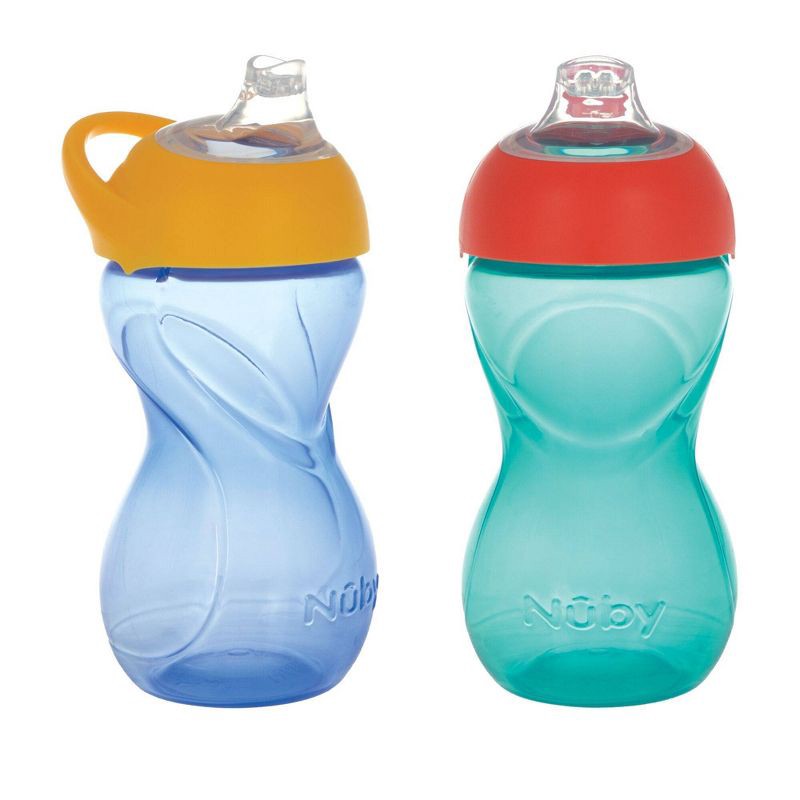 slide 1 of 6, Nuby 10oz Soft Spout Clik-It Cup - 2pk, 2 ct; 10 oz