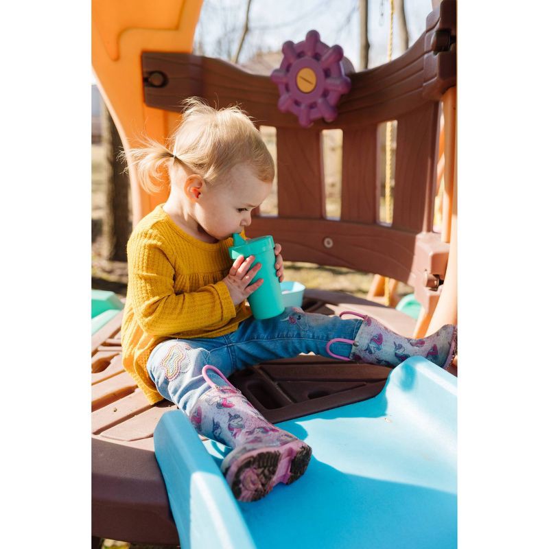 slide 3 of 3, Re-Play 10 fl oz Spill Proof Portable Cup - Pool Blue, 10 fl oz