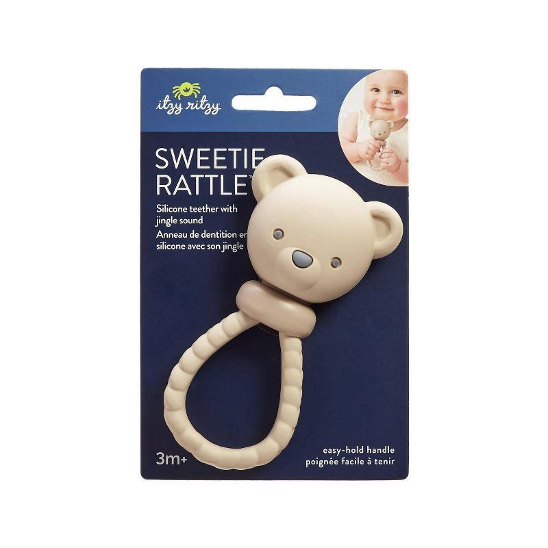 slide 7 of 7, Itzy Ritzy Bitzy Shake Teether - Tan Bear, 1 ct
