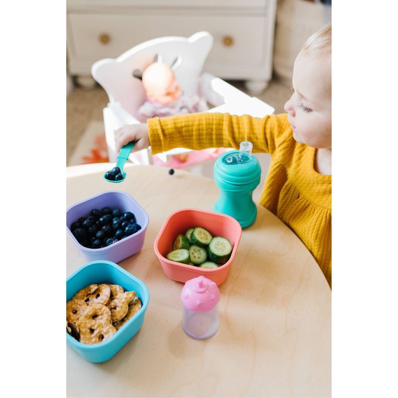 slide 2 of 3, Re-Play 12oz Square Dining Bowl - Pool Blue, 12 oz