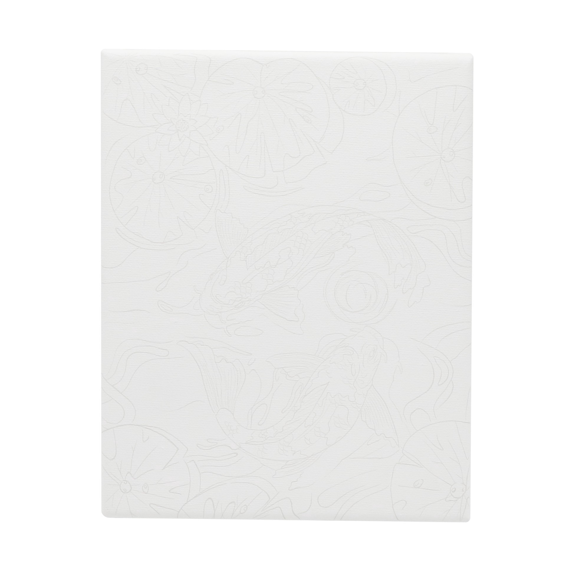 slide 2 of 5, 8" X 10" Koi Fish Canvas Painting Kit By Craft Smart, 8 in x 10 in