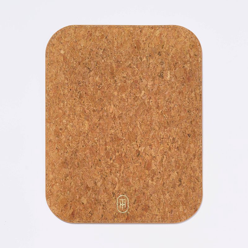 slide 4 of 4, Faux Leather Mouse Pad Brown - Threshold™, 1 ct