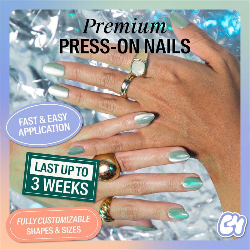 slide 6 of 8, Chillhouse Chill Tips Press-On Fake Nails - French Twist - 24ct, 24 ct