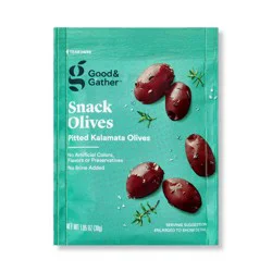 Pitted Kalamata Olives Snack Pouch - 1.05oz - Good & Gather™