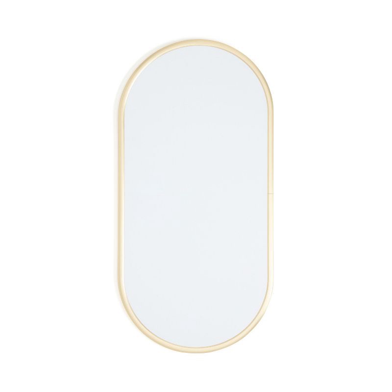 slide 2 of 10, U Brands 8"x16" Metal Frame Oval Dry Erase Board Gold, 1 ct