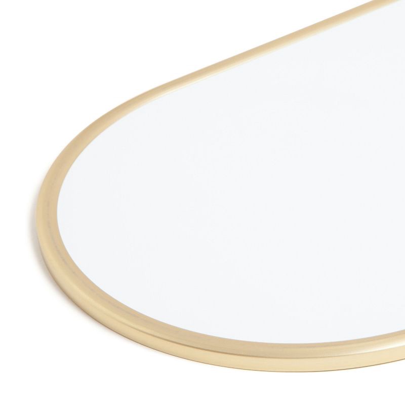 slide 7 of 10, U Brands 8"x16" Metal Frame Oval Dry Erase Board Gold, 1 ct