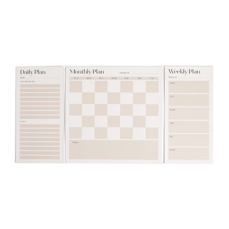 slide 2 of 9, U Brands Vinyl Magnetic Calendar Planner Value Pack for Fridge Checkerboard: Wall Calendar & Office Presentation Board, 1 ct