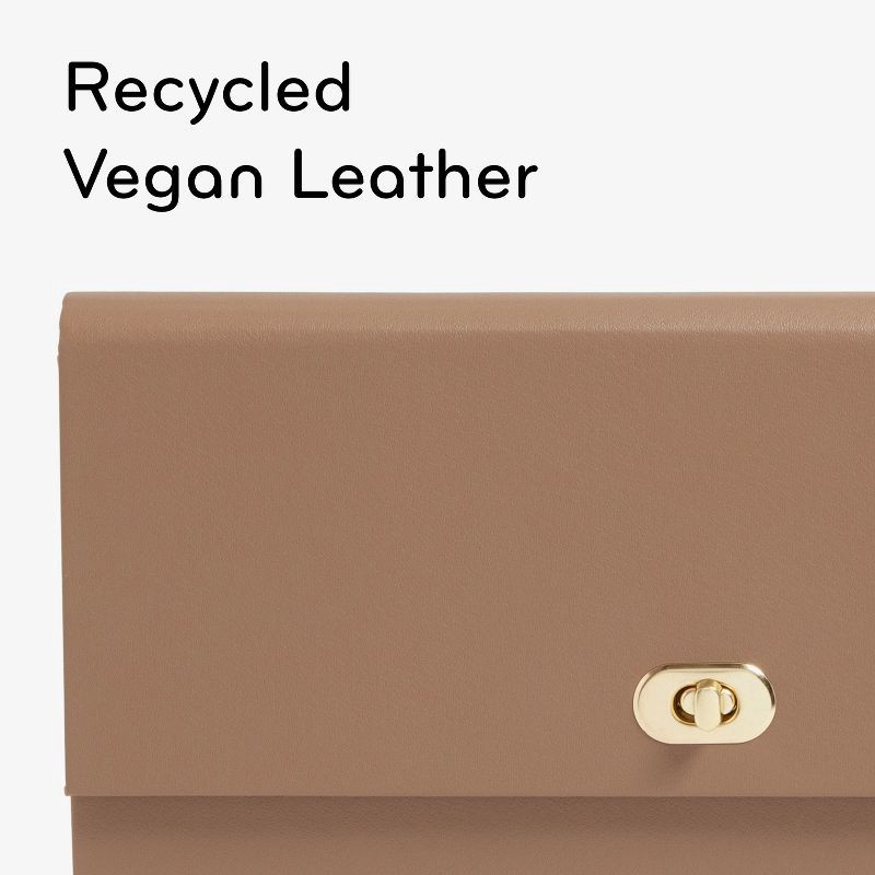 slide 6 of 10, U Brands 13 Pocket Recycled Pleather Expandable File Light Brown: Paper & Polyurethane File Organizer, 9.25" x 13.125", 1 ct