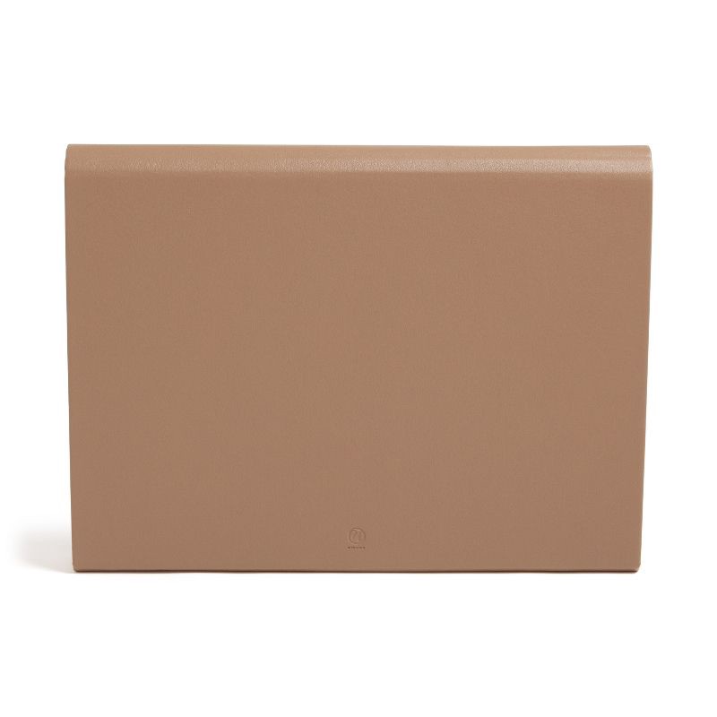 slide 8 of 10, U Brands 13 Pocket Recycled Pleather Expandable File Light Brown: Paper & Polyurethane File Organizer, 9.25" x 13.125", 1 ct