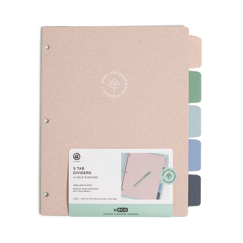 slide 4 of 7, U Brands U-Eco Tab Dividers Core, 1 ct