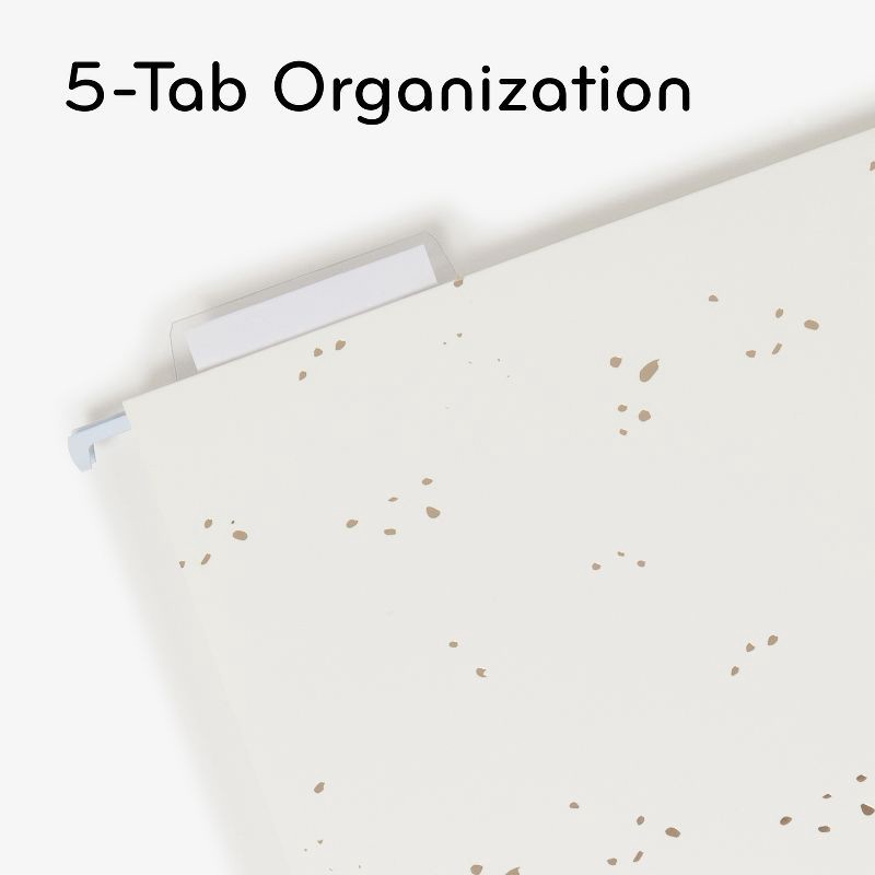 slide 5 of 8, U Brands 6ct Hanging File Folders Simple Speckle: Office Supplies Organizer, Multicolored, 150 Sheet Capacity, 6 ct, 150 sheets
