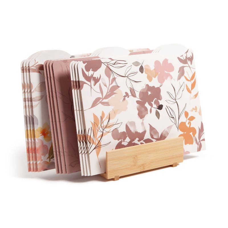 slide 7 of 7, U Brands 12ct File Folders Loose Botanicals: Office Supplies, Filing Organizer, Non-Pronged, Multicolored, 250 Sheet Capacity, 12 ct, 250 sheets