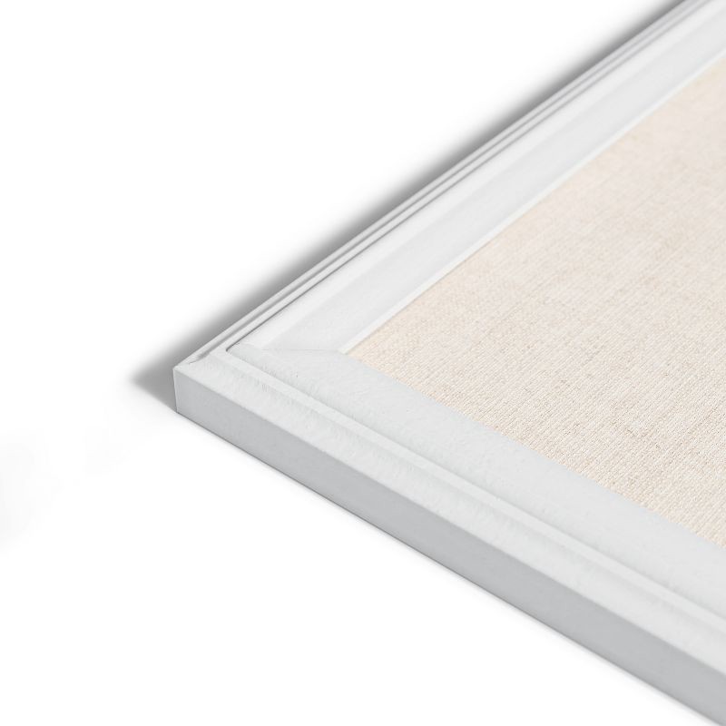 slide 3 of 7, U Brands 17"x23" Thin Décor Linen Bulletin White, 1 ct